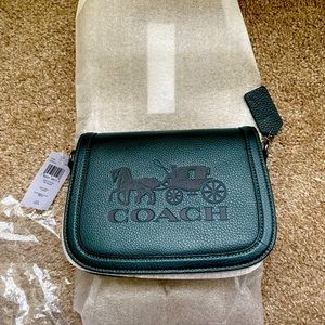 Coach green crossbody bag